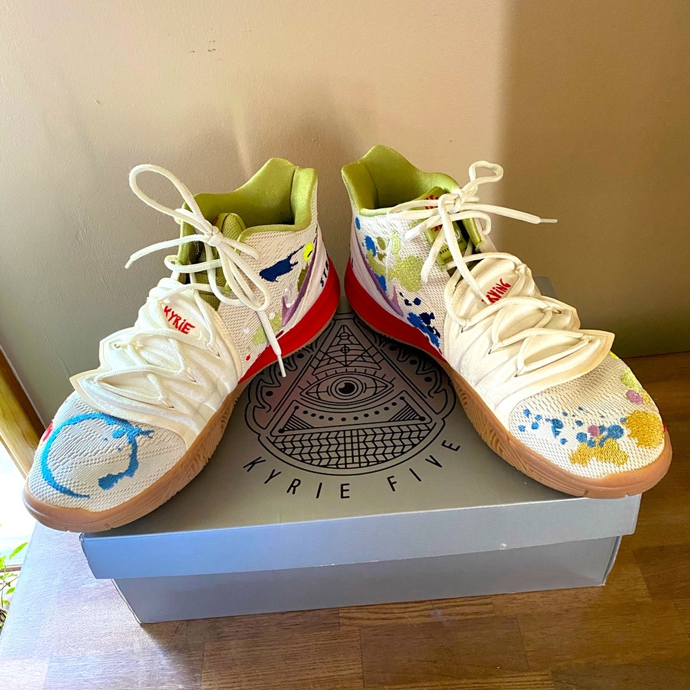 Nike Kyrie 5 X Bandulu Embroidered Splatters Pattern 2019 - Must Have and rare!